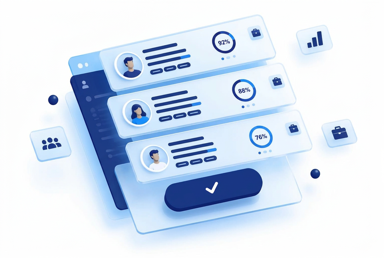 Dash Role job matches and approval cards
